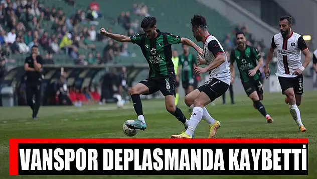 Vanspor deplasmanda kaybetti