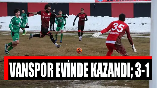 Vanspor evinde kazandı 3-1