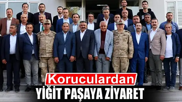 Koruculardan Yiğit paşaya ziyaret