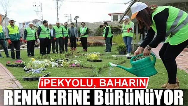 İPEKYOLU, BAHARIN RENKLERİNE BÜRÜNÜYOR