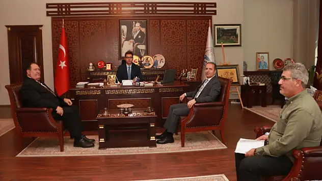 VASKİ yönetiminden Kaymakam Karaloğlu'na ziyaret