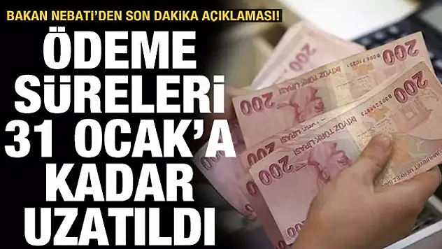 Vergi ödemelerinin süreleri ay sonuna kadar uzatıldı