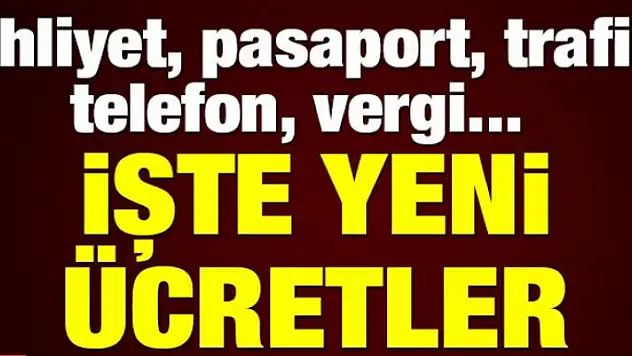 2018'in vergi, ceza ve harçlara yapılan zam belli oldu