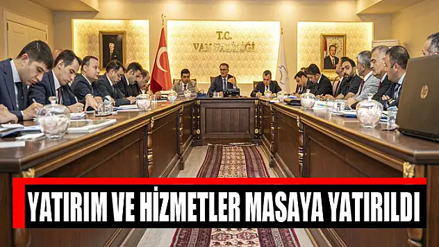 Yatırım ve hizmetler masaya yatırıldı