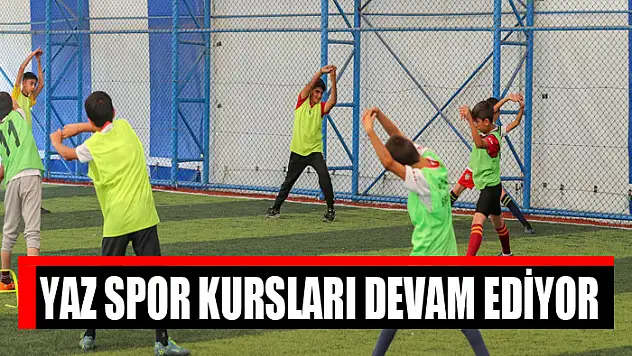 Yaz spor kursları devam ediyor