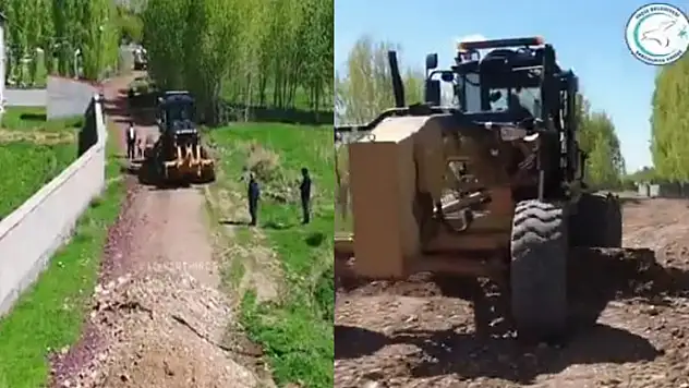 Yol çalışmaları devam ediyor