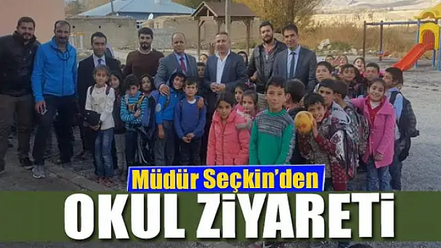 Müdür Seçkin'den okul ziyareti 