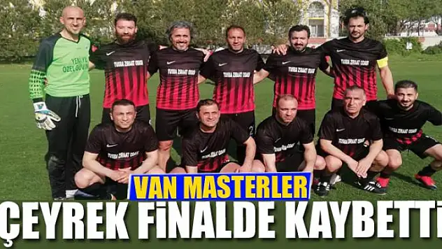 VAN MASTERLER ÇEYREK FİNALDE KAYBETTİ