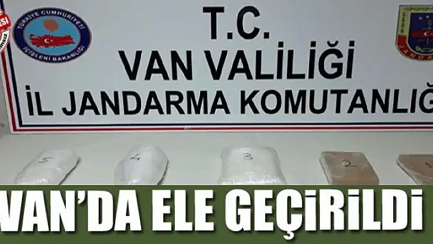 Van'da ele geçirildi