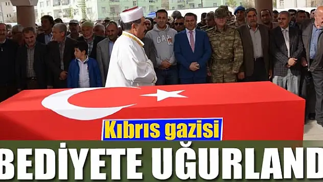 Kıbrıs gazisi ebediyete uğurlandı