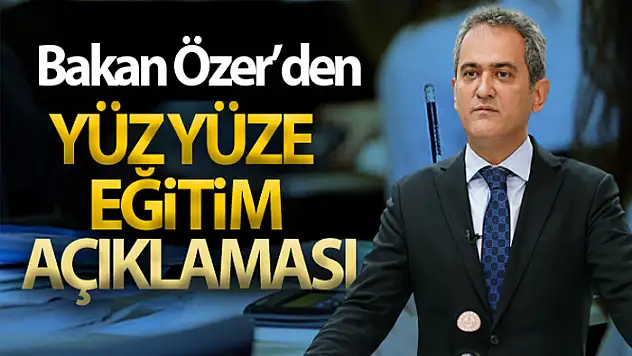 Yüz yüze eğitime bir haftalık aradan sonra devam