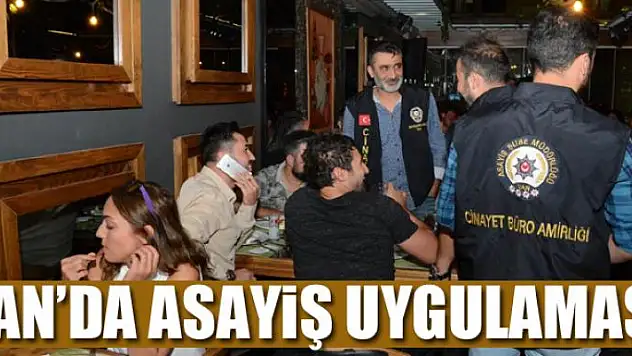 Van'da asayiş uygulaması