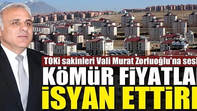 TOKi sakinleri Vali Murat Zorluoğlu'na seslendi: Kömür fiyatları isyan ettirdi