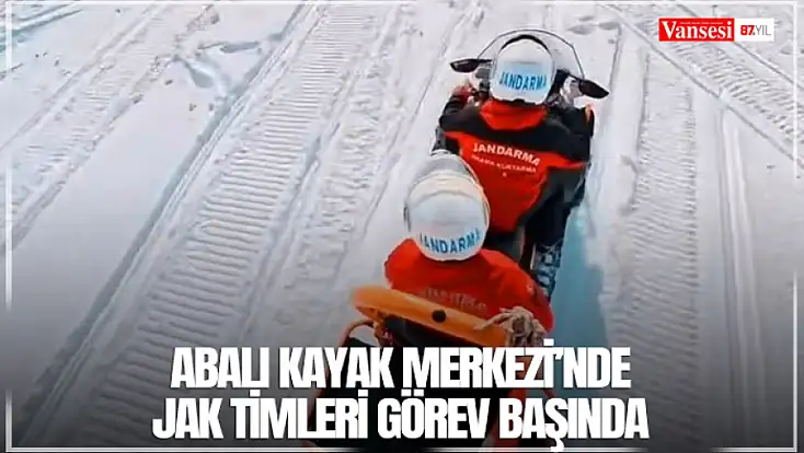 Abalı kayak merkezi’nde JAK timleri görev başında