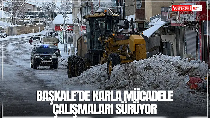 Başkale’de karla mücadele çalışmaları sürüyor