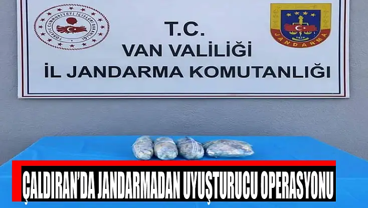 Çaldıran’da jandarmadan uyuşturucu operasyonu