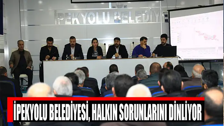 İpekyolu Belediyesi, halkın sorunlarını dinliyor