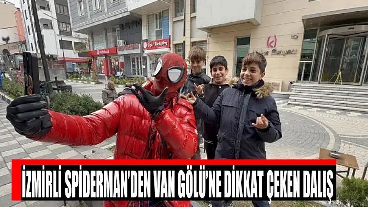 İzmirli Spiderman’den Van Gölü’ne dikkat çeken dalış
