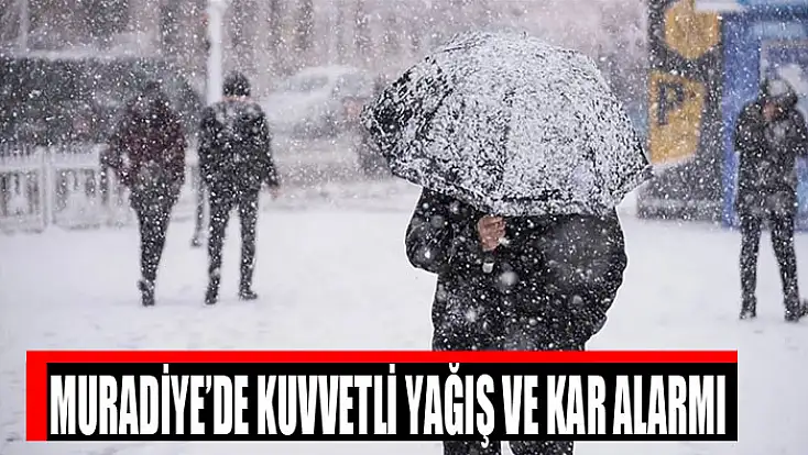 Muradiye’de kuvvetli yağış ve kar alarmı