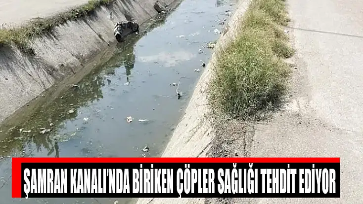 Şamran Kanalı’nda biriken çöpler sağlığı tehdit ediyor