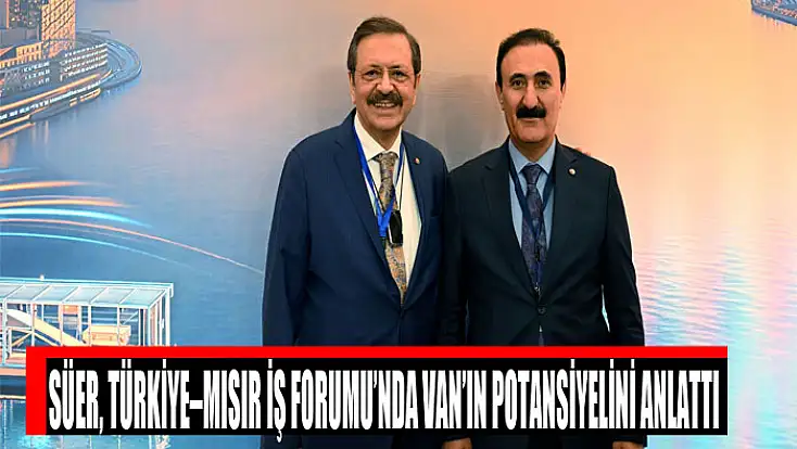 Süer, Türkiye–Mısır İş Forumu’nda Van’ın potansiyelini anlattı