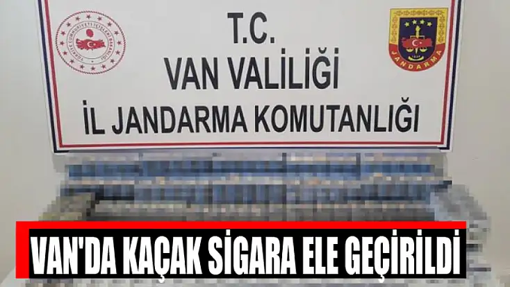 Van'da bin 314 paket kaçak sigara ele geçirildi