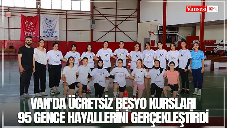 Van'da ücretsiz BESYO kursları 95 gence hayallerini gerçekleştirdi