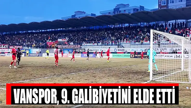 Vanspor, 9. galibiyetini elde etti