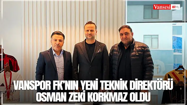 Vanspor FK’nın yeni teknik direktörü Osman Zeki Korkmaz oldu