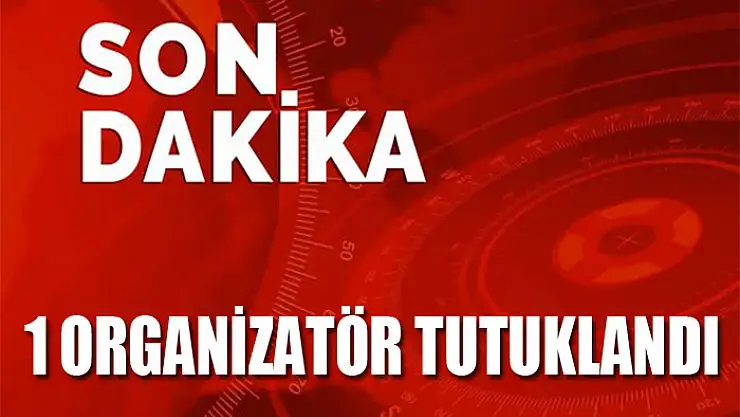1 organizatör tutuklandı