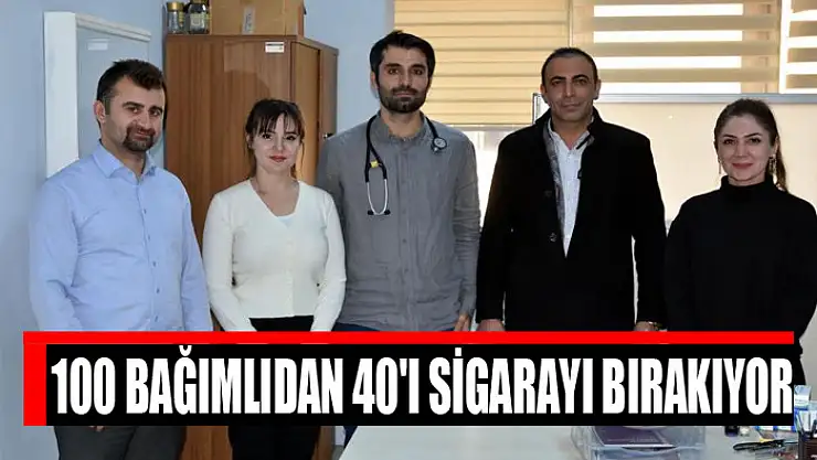 100 bağımlıdan 40'ı sigarayı bırakıyor