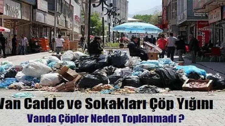 VAN'DA ÇÖPLER NEDEN TOPLANMADI