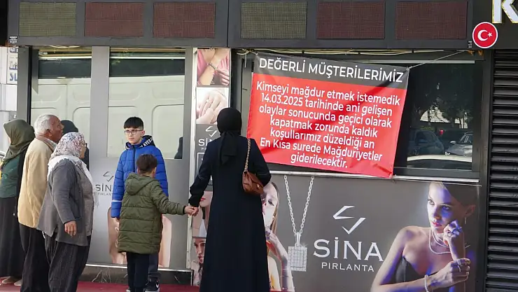 120 milyon lira vurgun yaptığı iddia edilen kuyumcu afişle mesaj verdi