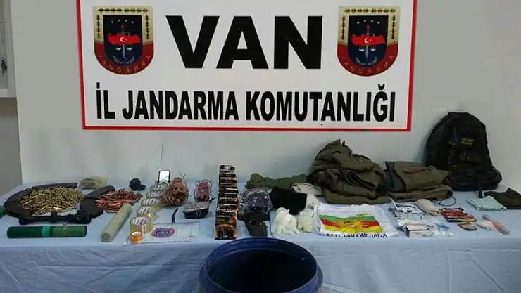 Van'da çok sayıda mühimmat ele geçirildi