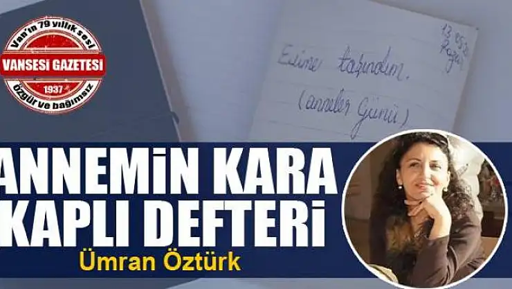 Annemin kara  kaplı defteri