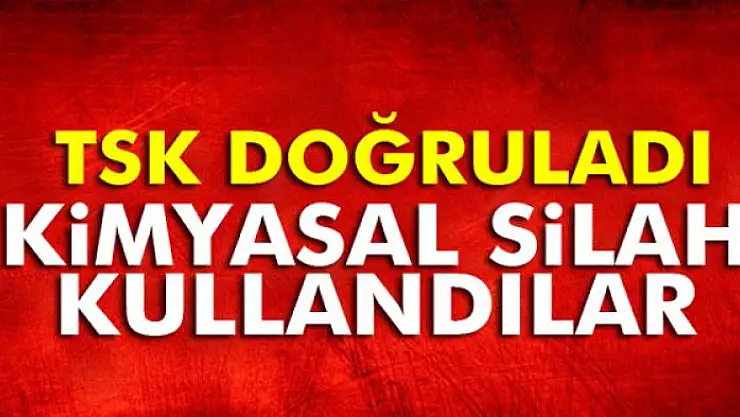 TSK: 'Muhalifler kimyasal gaza maruz kaldı'