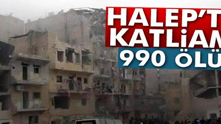 Esad rejimi Halep'te sivilleri katletti