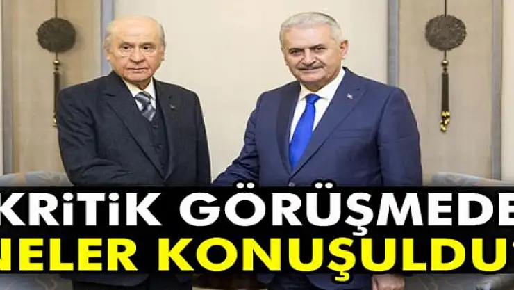 Başbakan Yıldırım-Bahçeli görüşmesi