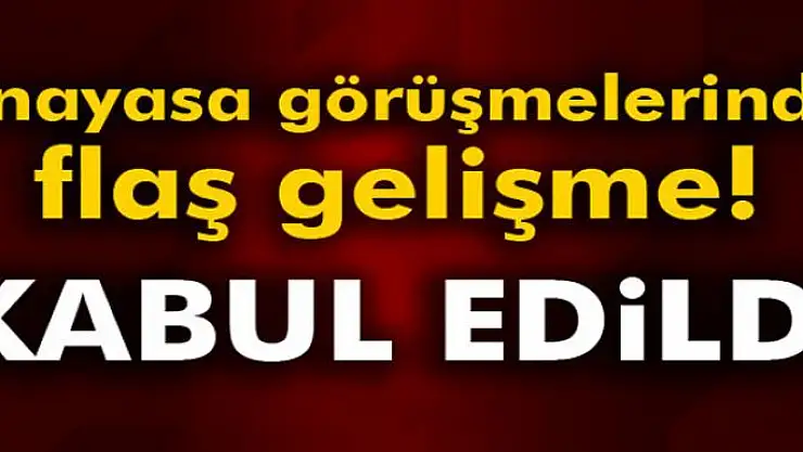 Anayasa değişikliği teklifinin 15. ve 16. maddesi kabul edildi