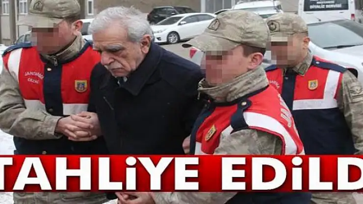 Ahmet Türk tahliye edildi