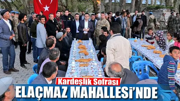 Kardeşlik Sofrası Elaçmaz Mahallesi'nde 