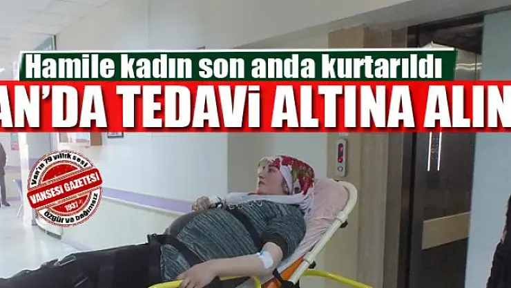 Hamile kadın Van'da tedavi altına alındı