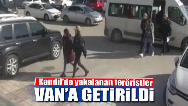 Kandil'de yakalanan teröristler Van'a getirildi