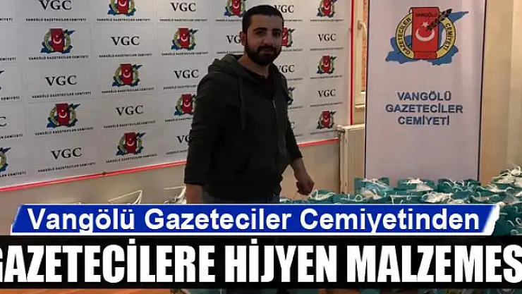 Vangölü Gazeteciler Cemiyetinden gazetecilere hijyen malzemesi