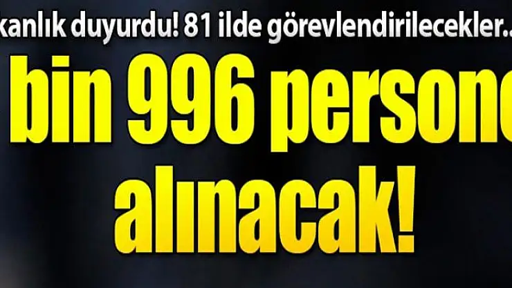Tarım ve Orman Bakanlığı 4 bin 996 personel alacak