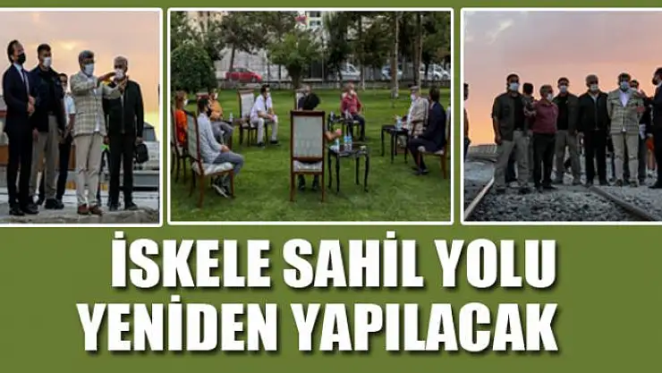 İSKELE SAHİL YOLU YENİDEN YAPILACAK   