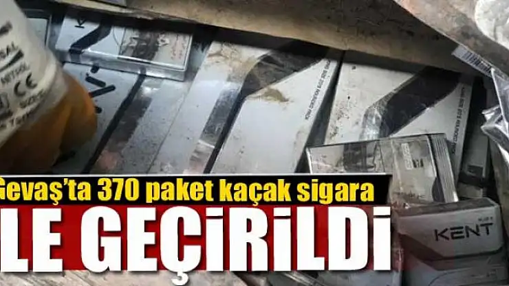 Van'da 370 paket kaçak sigara ele geçirildi