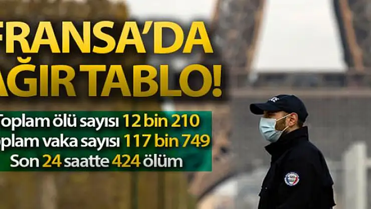 Fransa'da korona nedeniyle ölü sayısı 12 bin 210'a ulaştı