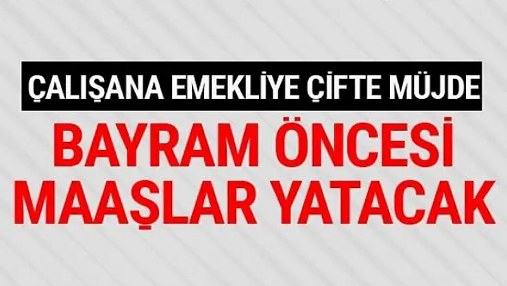 Emekliye çifte müjde geldi