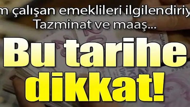 Çalışan emekliler dikkat! Kıdem tazminatı ve maaş...